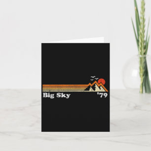 Carte Station de ski Retro Big Sky Station de ski Colora