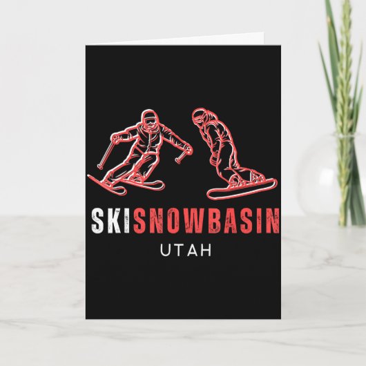 Carte Station de ski Snowbasin Utah ski (Devant)