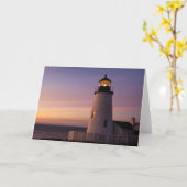 Carte Station lumineuse Pemaquid Point, Maine (Fleur jaune)