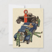 Carte Station-service complet de Joe, Vintage (Devant)