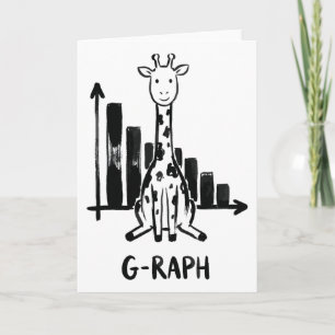 Carte Statistiques de graphique de girafe Prof de maths 