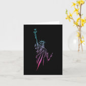 Carte Statue 4 juillet De La Liberté (Fleur jaune)