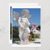 Carte Statue Angel En Blanc (Devant / Derrière)