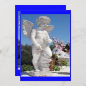 Carte Statue Angel En Bleu (Devant / Derrière)