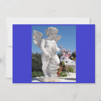 Carte Statue Angel En Bleu Et Gris