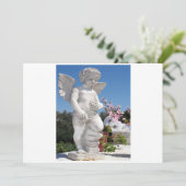 Carte Statue d'ange en blanc et gris (Debout devant)