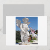 Carte Statue d'ange en blanc et gris (Devant / Derrière)