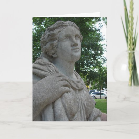 Carte Statue dans le parc (Devant)