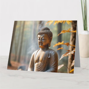 Carte Statue de Bouddha serein Vibrations Zen Harmonie J