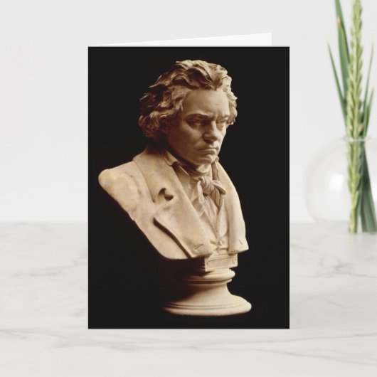 Carte Statue de buste de Beethoven (Devant)