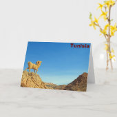 Carte Statue de chèvre tunisienne (Fleur jaune)