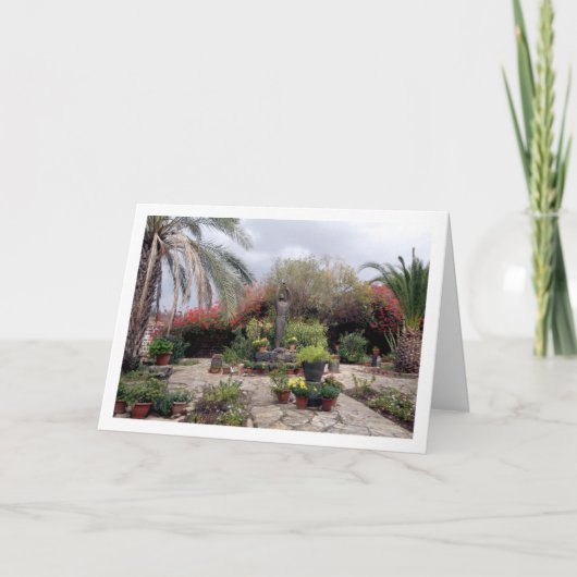 Carte Statue de François d'Assise à Capernaüm (Devant)