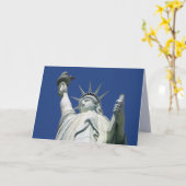 Carte Statue de la Liberté (Fleur jaune)