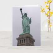 Carte Statue de la liberté (Fleur jaune)
