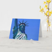 Carte Statue de la Liberté (Fleur jaune)