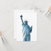 Carte Statue de la liberté (Devant/Arrière en situation)