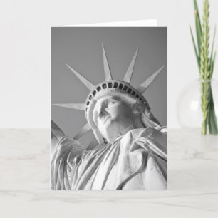 Carte Statue de la Liberté noir et blanc