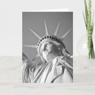 Carte Statue de la Liberté noir et blanc