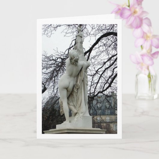 Carte Statue De L'Avenue Des Champs-Élysées, Paris, Fran (Orchidée)