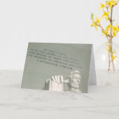 Carte statue de Lincoln (Fleur jaune)