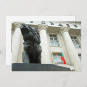 Carte Statue de lion, Sofia, Bulgarie (Devant / Derrière)