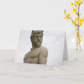 Carte Statue de Neptune Florence (Fleur jaune)