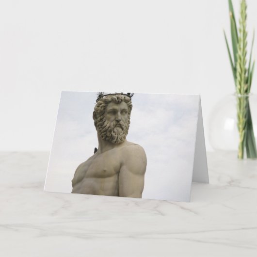 Carte Statue de Neptune Florence (Devant)