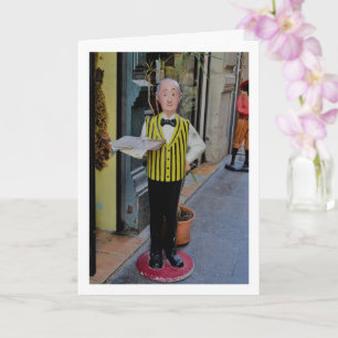 Carte Statue de rue espagnole, ville de Valence, Espagne