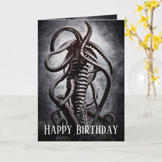 Carte Statue déplaisante d'une entité Alien ancienne (Fleur jaune)