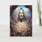 Carte Statue Divine : Le Seigneur Est Mon Rocher (Devant)