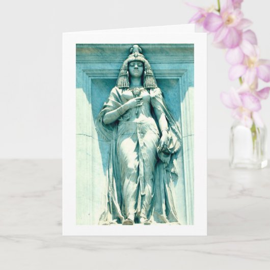 Carte Statue égyptien au Musée du Caire (Orchidée)