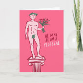 Carte STATUE GALENTINE Valentine Whimsical Funny Hype (Devant)