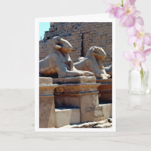 Carte Statues De Crio-Sphinx Dans Le Temple De Karnak, L