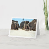 Carte Statues de la cour de la Chachette, temple de Karn (Devant)