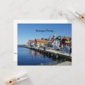 Carte Stavanger, Norvège Photographie pittoresque (Devant/Arrière en situation)