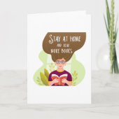 Carte Stay Home Read More Books Book Lover (Devant)