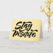 Carte Stay Positive Yellow (Fleur jaune)