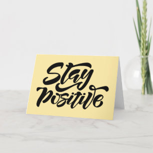 Carte Stay Positive Yellow