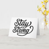 Carte Stay Strong (Fleur jaune)