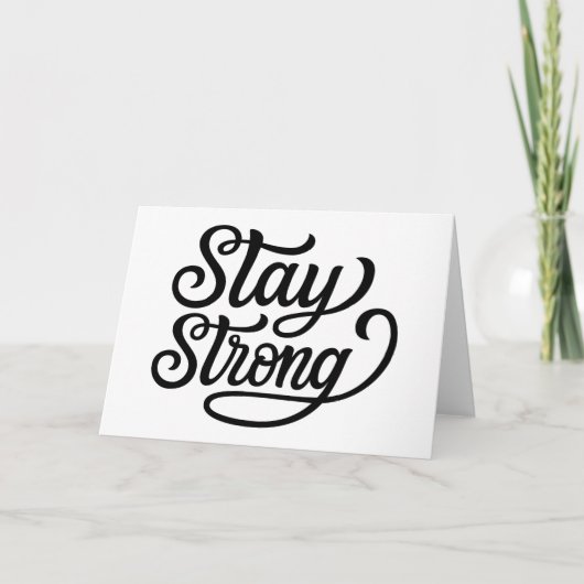 Carte Stay Strong (Devant)