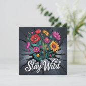 Carte Stay Wild (Debout devant)