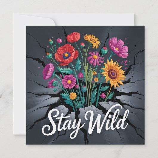 Carte Stay Wild (Devant)