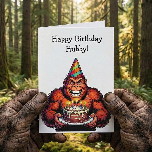 Carte Stay Wild & Celebrate Big | Bigfoot Birthday