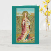 Carte Ste Agnès de Rome (BC 01) (Fleur jaune)
