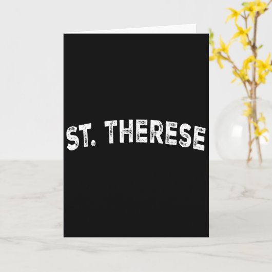 Carte Ste Thérèse (Fleur jaune)