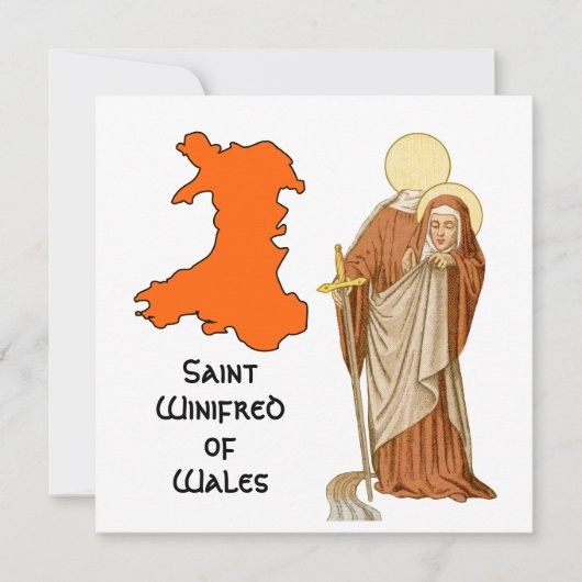 Carte Ste Winifred de Galles (P 002) (Devant)