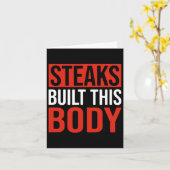 Carte Steaks Construit Ce Corps (Fleur jaune)