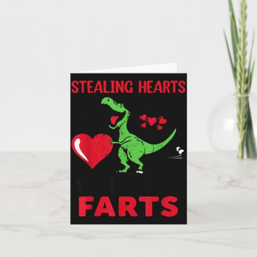 Carte Stealing Hearts And Blasting Farts T Rex Cute Todd (Devant)