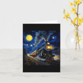 Carte Steam Train Graphic For Men Boys Locomotive (Fleur jaune)