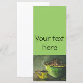 Carte Steaming Morning Cup Cup of Coffee Bowl Coffee Bea (Devant / Derrière)